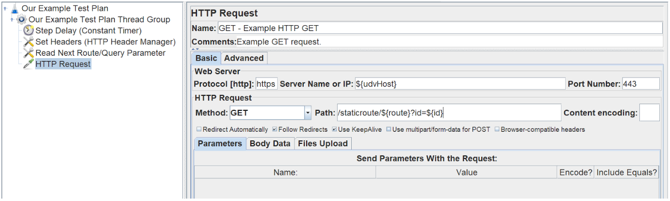Defining a HTTP request